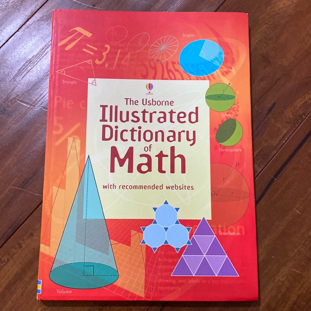Usborne Illustrated Dictionary of Math Homeschool Middle School Reference
